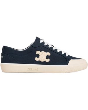 Celine Alan Sneakers With Triomphe - Blue