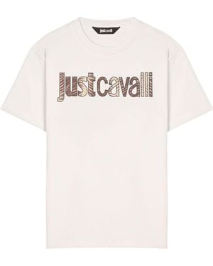 Just Cavalli Logo Print T-Shirt - White