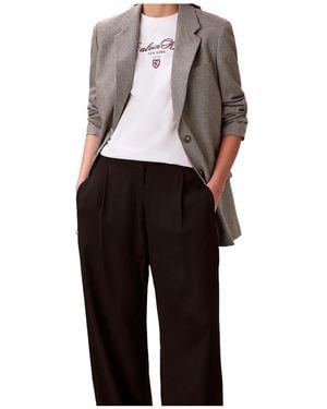 Calvin Klein Tech Yarn-Dyed Classic Blazer - Black