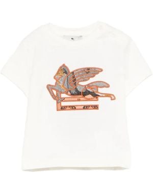 Etro Appliqué T-Shirt - White