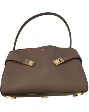 Ferragamo Hug Soft Bicolour Shoulder Bag - Brown