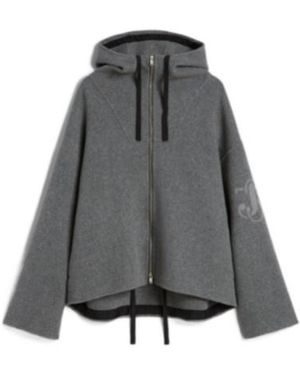 Jil Sander Wool Felt-Finish Jacket - Gray