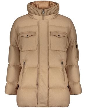 Herno Quilted Padded Coat - Natural