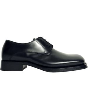 Bottega Veneta Lace-Up Loafers - Black