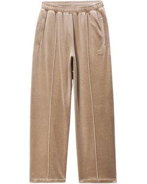 Alexander Wang T By Terry Oversized Mid-Rise Belted Joggers - Natural