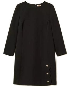 Twinset Short Crepe Dress - Black