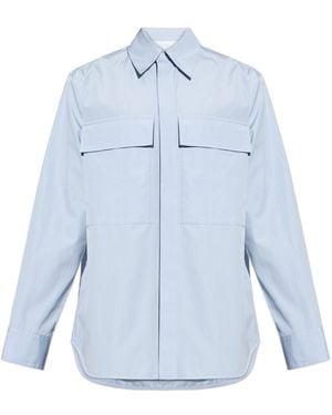 Jil Sander Curved Hem Shirt - Blue