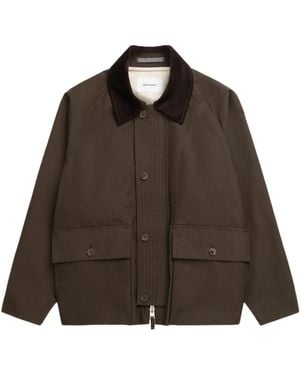 Norse Projects Collared Casual Jacket - Brown