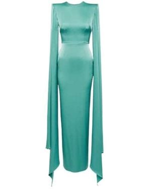 Alex Perry Bennett Satin Gown - Green