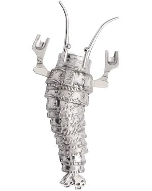 Dior Couture Charms Crawfish Brooch - White