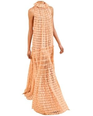 Ulla Johnson Anouk Lace High Neck Gown - White