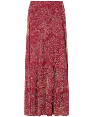 Rabanne Embroidered Pearl Satin Skirt