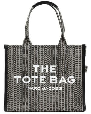 Marc Jacobs The Monogram Large Top Handle Bag - Black