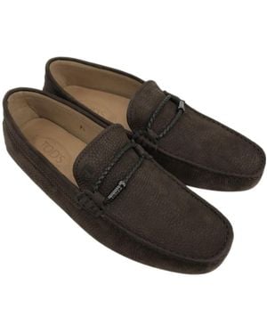 Tod's Logo Business Casual Shoes - Green