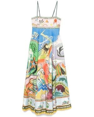 ALÉMAIS Lucky Pace Shirt Dress - White