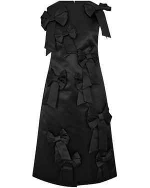 Ganni Duchess Station Slip Dress - Black
