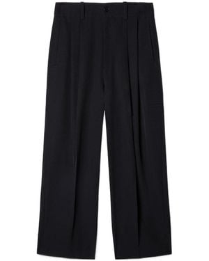 Off-White c/o Virgil Abloh Dart Detailed Wide Leg Trousers - Blue