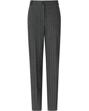 Pinko Pinstripe-Pattern Tailored Pants - Gray