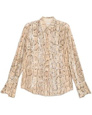 Dries Van Noten Long Sleeve Shirt - Natural