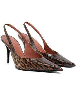 AMINA MUADDI Pointed-Toe High Heels - Brown
