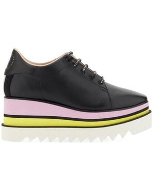 Stella McCartney Elyse Ridged Sole 80Mm Sneakers - Black