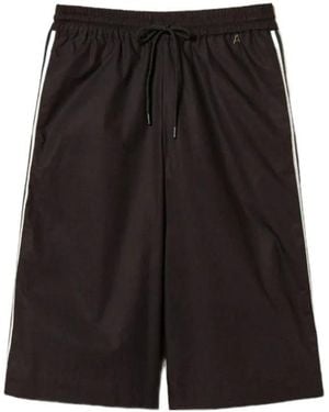 Twinset Stripe-Detail Shorts - Black