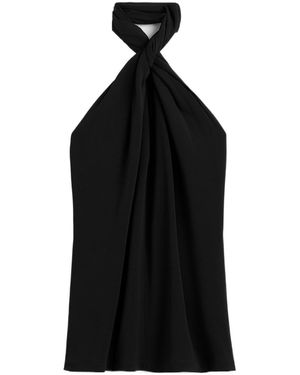 TOTEME Sleeveless Halterneck Top - Black