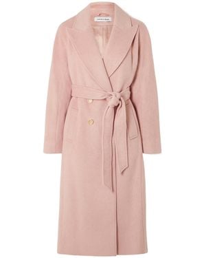 Veronica Beard Double-Breasted Coat - Pink