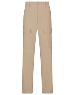Dior Homme Straight-Leg Cargo Pants - Natural