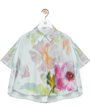 Loewe Short Sleeve Trapeze Shirt - Green