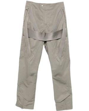 Rick Owens Webbing-Strap Zipped-Cuff Trousers - Grey