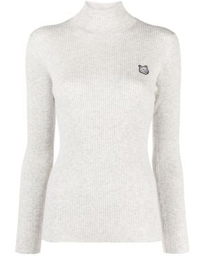 Maison Kitsuné Mock-Neck Jumper - White