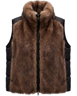 Moncler Sleeveless Padded Jacket - Brown
