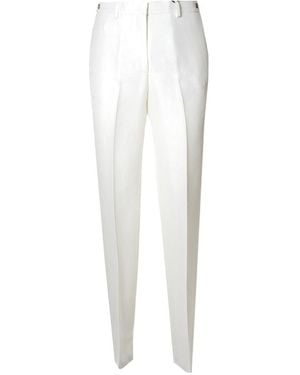 MSGM High-Rise Tailored Pants - White