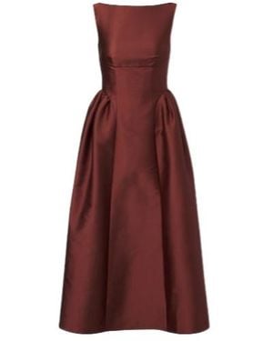Roland Mouret Taffeta Midi Dress - Red