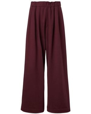 Dries Van Noten Cotton Jersey Joggers - Purple