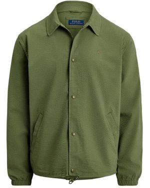 Polo Ralph Lauren Textured Coach Jacket - Green