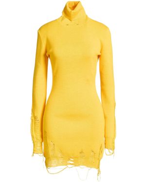 MM6 by Maison Margiela Slim-Fit Knit Dress - Yellow