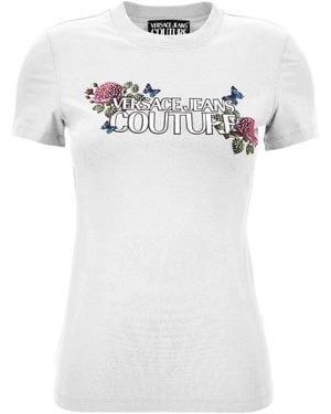Versace Jeans Couture Couture Floral Logo T-Shirt - White
