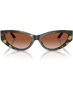 Versace Greca Strass Cat-Eye Sunglasses - White