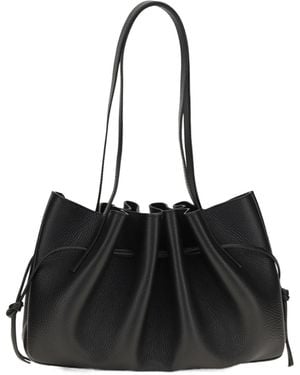 Yuzefi Drawstring Shoulder Bag - Black