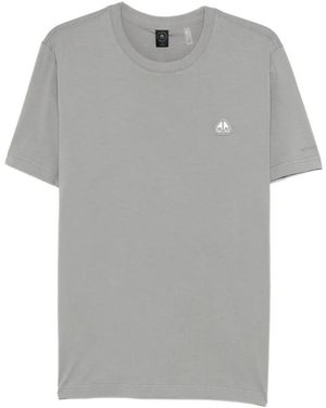 Moose Knuckles Crescent Logo Patch T-Shirt - Grey