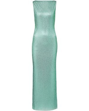 Roland Mouret Dress With Long Back Slit Details - Green