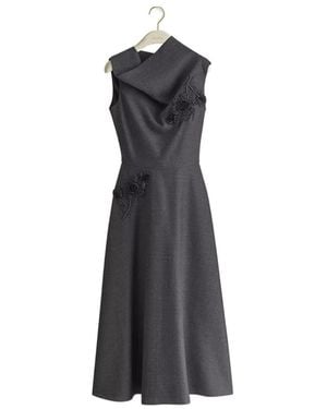 Dior Mid-Length Flared Dress - Black