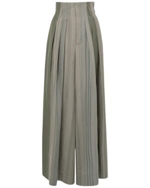 Vivienne Westwood Striped Bag Trousers - Grey