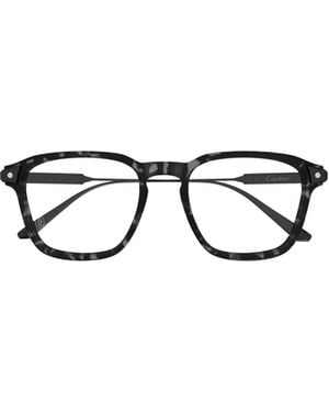Cartier Tortoiseshell-Pattern Glasses - White
