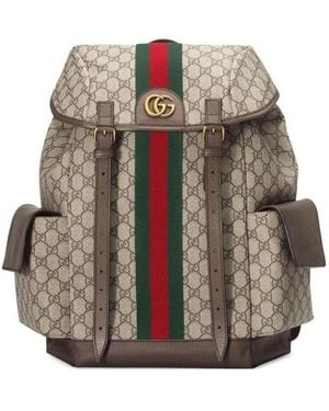 Gucci Gg Supreme Backpack - Brown