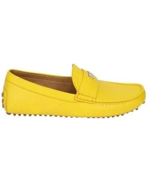 Gucci Logo Casual Loafers - Yellow