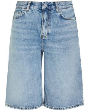 TOTEME Denim Board Shorts - Blue