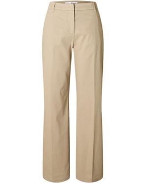 SELECTED Wide Fit Chinos - Natural